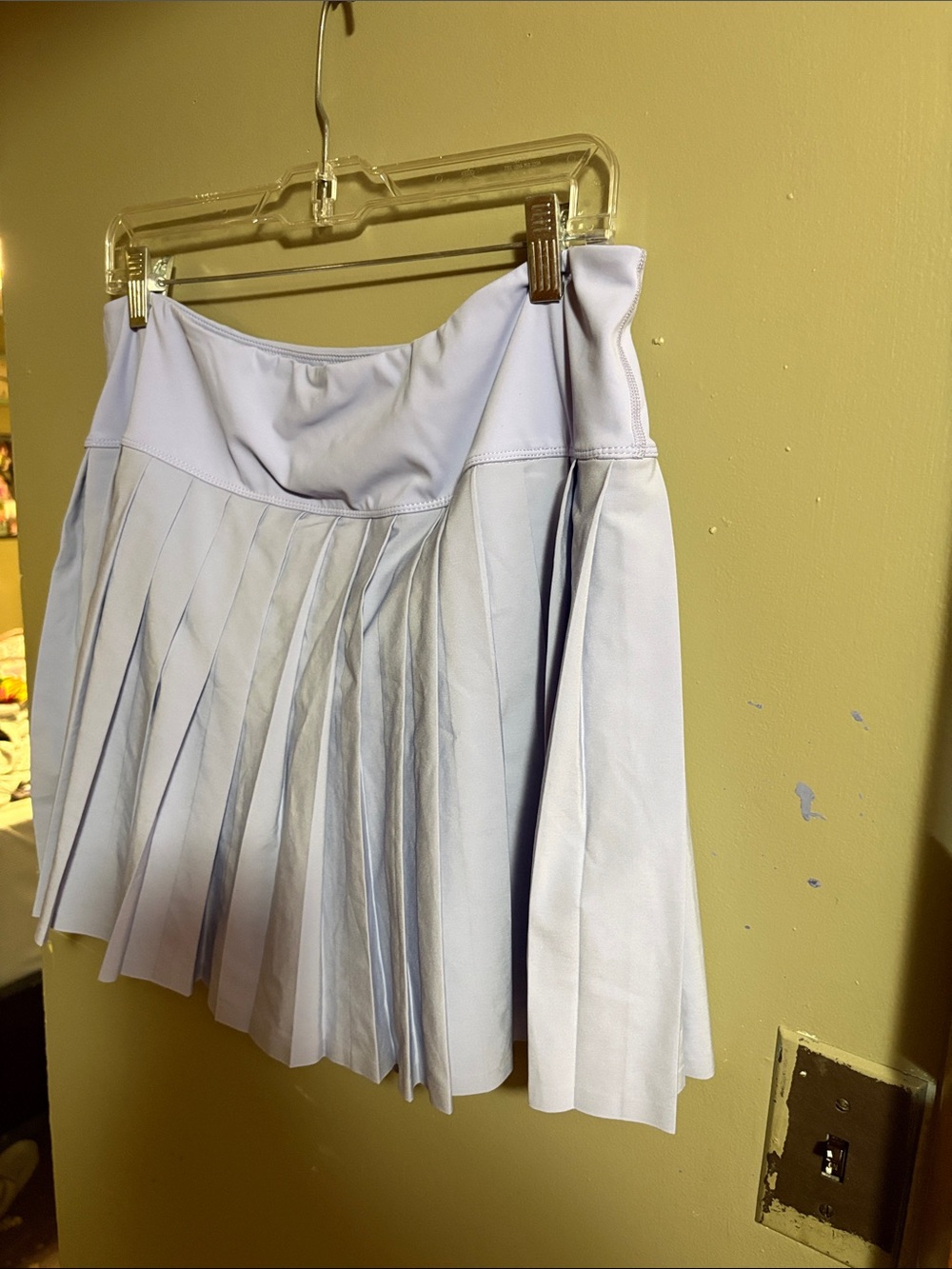 Apana Light Lavender Pleated Skater Skirt